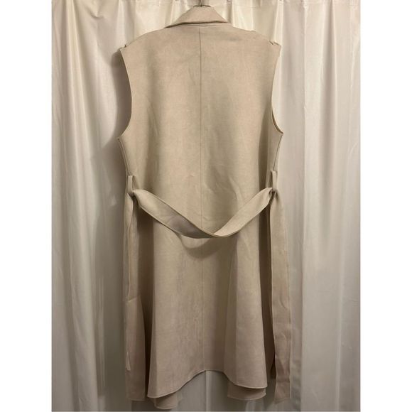 NWT - Zara Medium Faux Suede Vest Jacket- - Picture 10 of 16